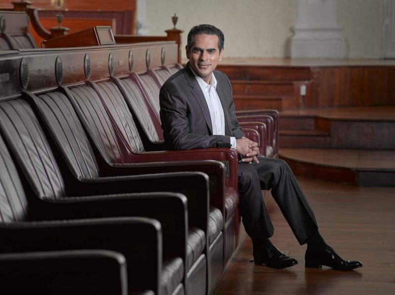 Corporate portrait photographer, Tuckys Photography taking an editorial environmental portraiture for Director of SIFA