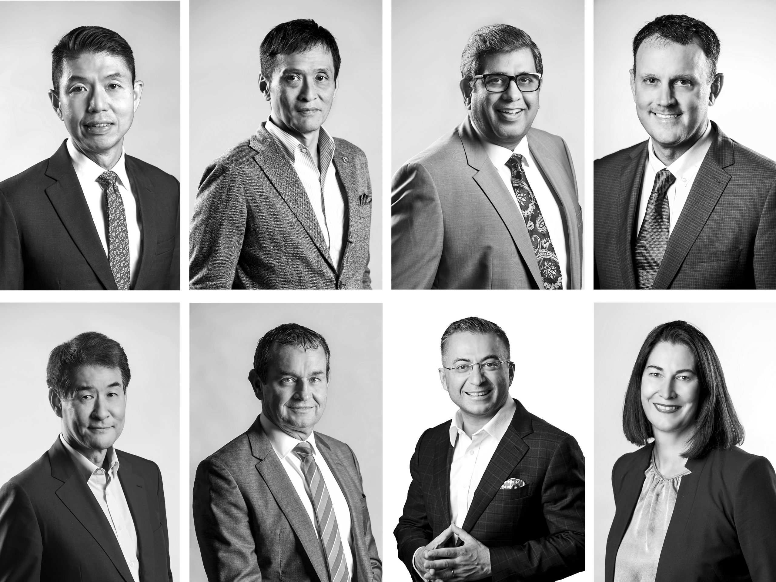 Dell Technologies APJ leadership team black and white executive headshots photographed — corporate headshot singapore, corporate headshot photographer singapore