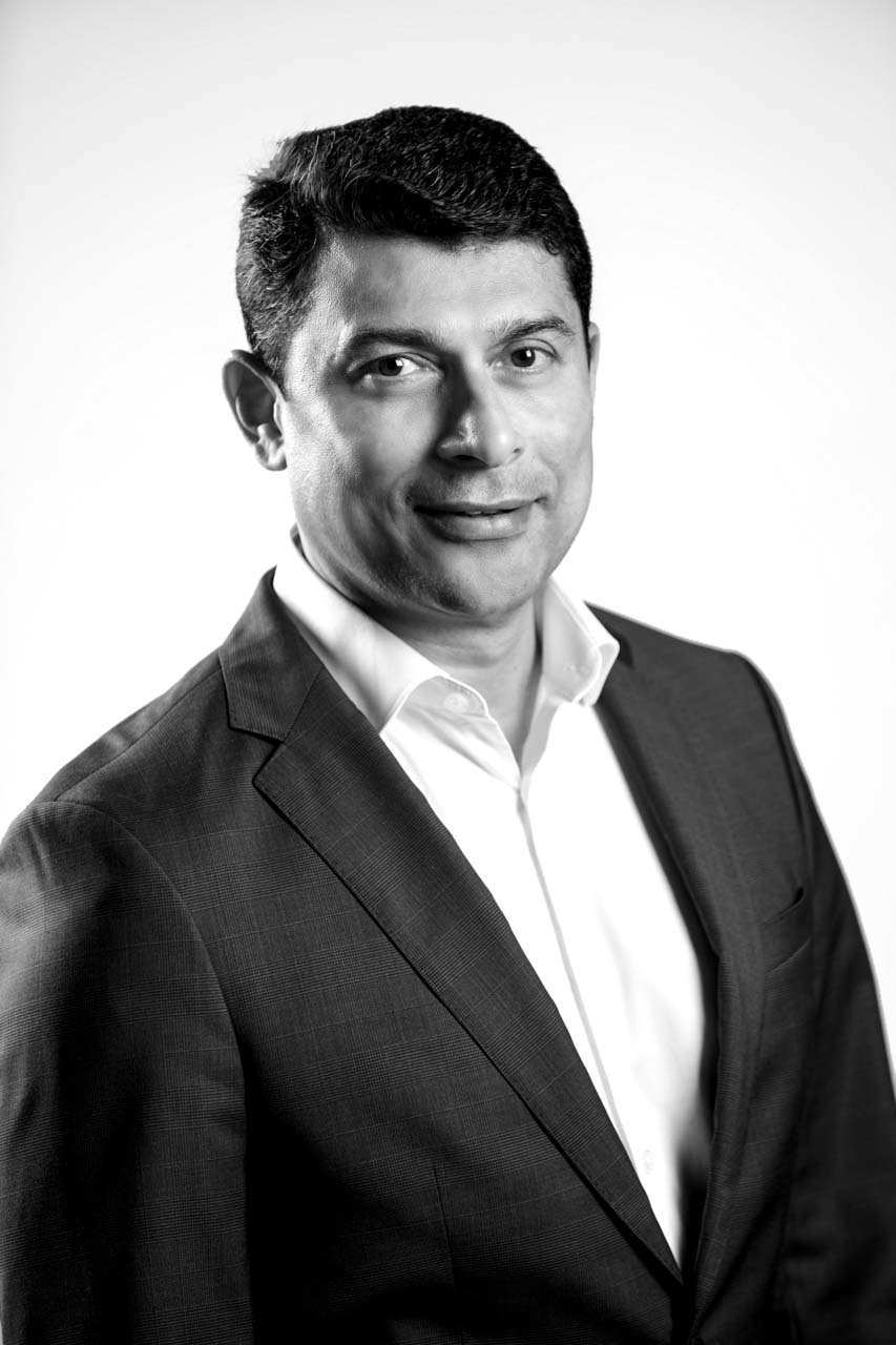 Stylish and classic black and white corporate headshots for senior executives